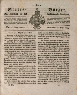 Der Staats-Bürger Mittwoch 11. September 1822