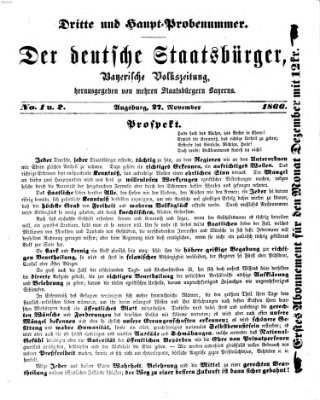 Der deutsche Staatsbürger Dienstag 27. November 1866