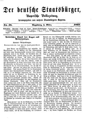 Der deutsche Staatsbürger Samstag 2. März 1867