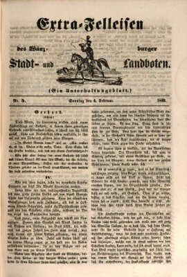 Würzburger Stadt- und Landbote Sonntag 4. Februar 1849