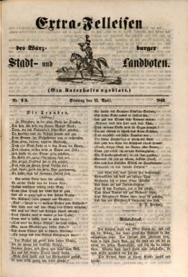Würzburger Stadt- und Landbote Sonntag 15. April 1849