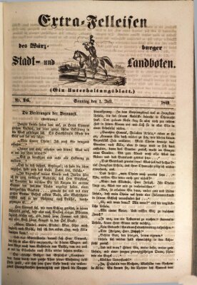 Würzburger Stadt- und Landbote Sonntag 1. Juli 1849