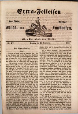 Würzburger Stadt- und Landbote Sonntag 25. November 1849
