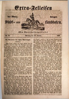 Würzburger Stadt- und Landbote Sonntag 13. Januar 1850