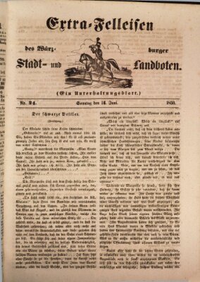 Würzburger Stadt- und Landbote Sonntag 16. Juni 1850