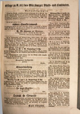 Würzburger Stadt- und Landbote Dienstag 9. Juli 1850