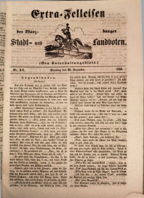Würzburger Stadt- und Landbote Sonntag 22. Dezember 1850