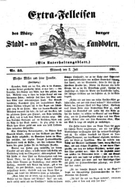 Würzburger Stadt- und Landbote Mittwoch 2. Juli 1851