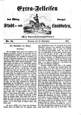 Würzburger Stadt- und Landbote Sonntag 14. September 1851