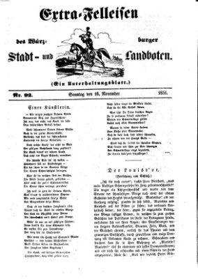 Würzburger Stadt- und Landbote Sonntag 16. November 1851