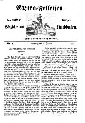 Würzburger Stadt- und Landbote Sonntag 11. Januar 1852