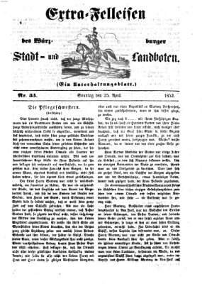 Würzburger Stadt- und Landbote Sonntag 25. April 1852