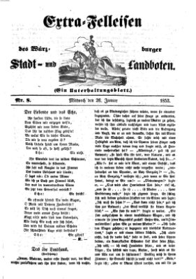 Würzburger Stadt- und Landbote Mittwoch 26. Januar 1853