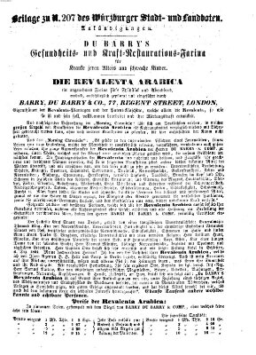 Würzburger Stadt- und Landbote Mittwoch 31. August 1853