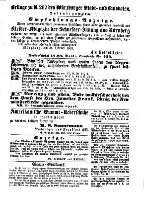Würzburger Stadt- und Landbote Donnerstag 3. November 1853