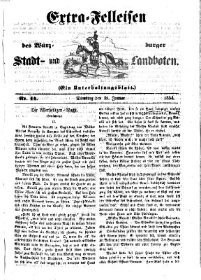 Würzburger Stadt- und Landbote Dienstag 31. Januar 1854