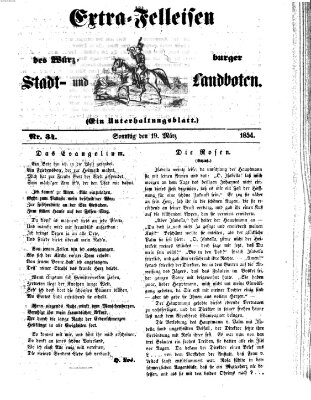 Würzburger Stadt- und Landbote Sonntag 19. März 1854