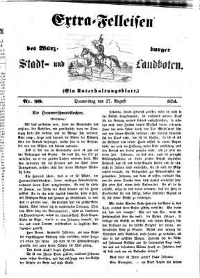 Würzburger Stadt- und Landbote Donnerstag 17. August 1854