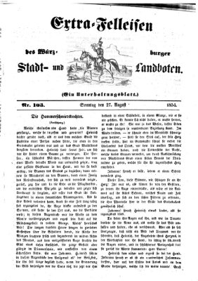Würzburger Stadt- und Landbote Sonntag 27. August 1854