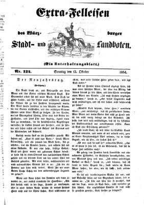 Würzburger Stadt- und Landbote Sonntag 15. Oktober 1854