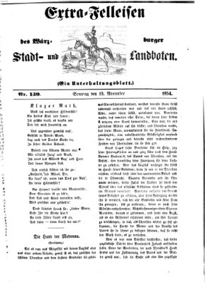 Würzburger Stadt- und Landbote Sonntag 19. November 1854