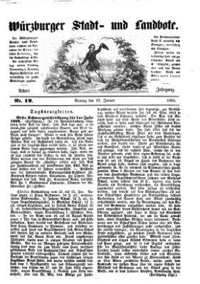 Würzburger Stadt- und Landbote Montag 22. Januar 1855