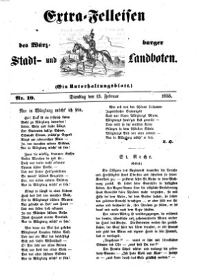 Würzburger Stadt- und Landbote Dienstag 13. Februar 1855