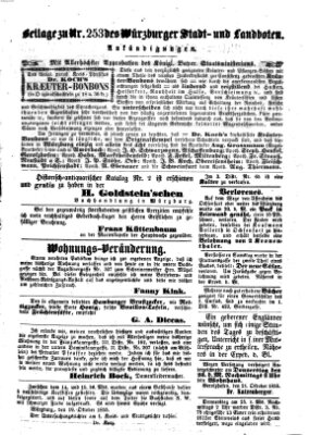 Würzburger Stadt- und Landbote Dienstag 23. Oktober 1855