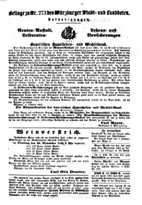 Würzburger Stadt- und Landbote Donnerstag 15. November 1855