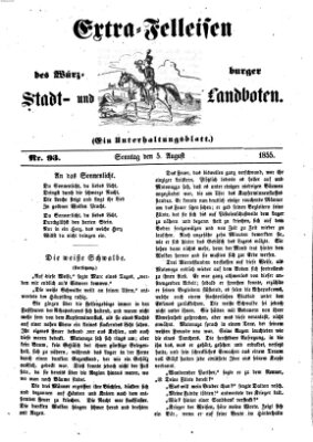 Würzburger Stadt- und Landbote Sonntag 5. August 1855