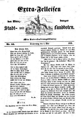 Würzburger Stadt- und Landbote Donnerstag 1. Mai 1856