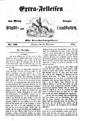 Würzburger Stadt- und Landbote Sonntag 16. November 1856