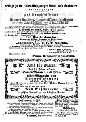 Würzburger Stadt- und Landbote Samstag 14. März 1857