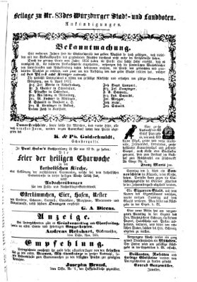 Würzburger Stadt- und Landbote Dienstag 7. April 1857