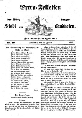 Würzburger Stadt- und Landbote Donnerstag 22. Januar 1857