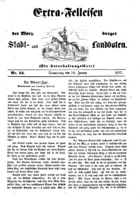 Würzburger Stadt- und Landbote Donnerstag 29. Januar 1857