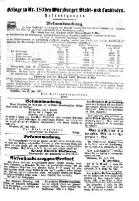 Würzburger Stadt- und Landbote Mittwoch 29. Juli 1857