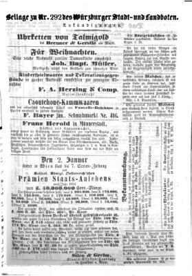 Würzburger Stadt- und Landbote Montag 7. Dezember 1857