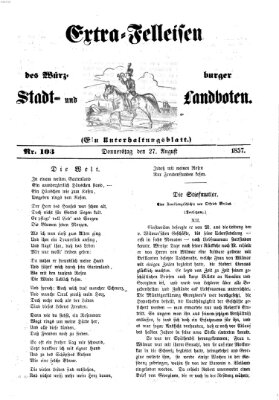 Würzburger Stadt- und Landbote Donnerstag 27. August 1857