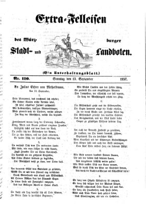 Würzburger Stadt- und Landbote Sonntag 13. September 1857