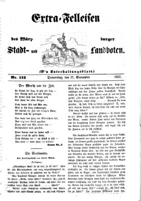 Würzburger Stadt- und Landbote Donnerstag 17. September 1857