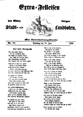 Würzburger Stadt- und Landbote Dienstag 29. Juni 1858