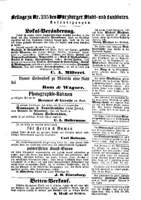 Würzburger Stadt- und Landbote Samstag 2. Oktober 1858