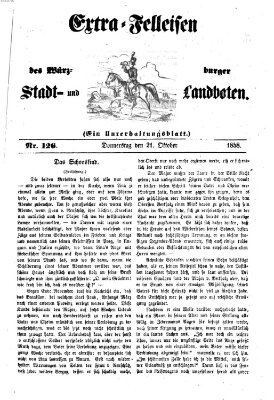 Würzburger Stadt- und Landbote Donnerstag 21. Oktober 1858