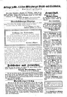 Würzburger Stadt- und Landbote Montag 23. Mai 1859