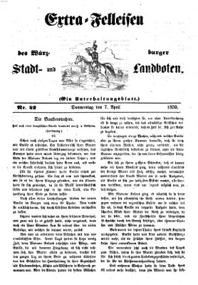 Würzburger Stadt- und Landbote Donnerstag 7. April 1859
