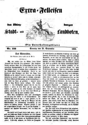 Würzburger Stadt- und Landbote Sonntag 25. September 1859