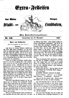 Würzburger Stadt- und Landbote Donnerstag 10. November 1859