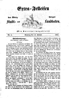 Extra-Felleisen (Würzburger Stadt- und Landbote) Sonntag 13. Januar 1861