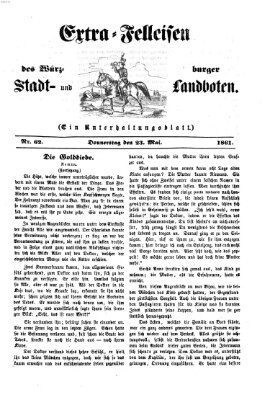 Extra-Felleisen (Würzburger Stadt- und Landbote) Donnerstag 23. Mai 1861
